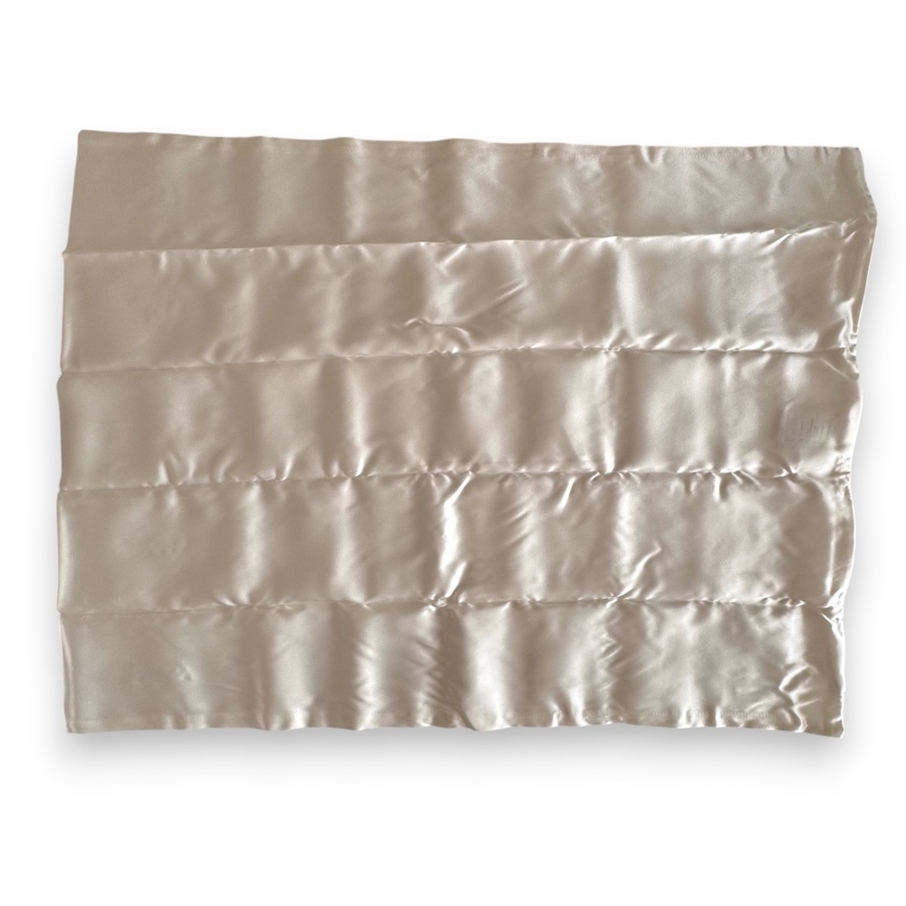BLISSY White 22-Momme 100% Mulberry Silk Pillowcase Standard 25x19" - Picture 8 of 8